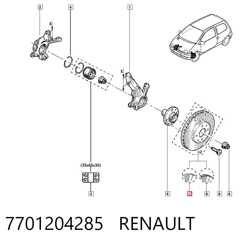 7701204285 Renault (RVI)