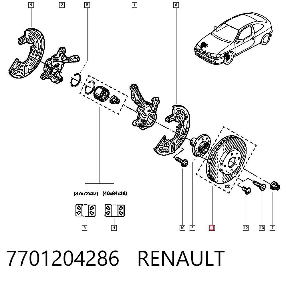 7701204286 Renault (RVI)