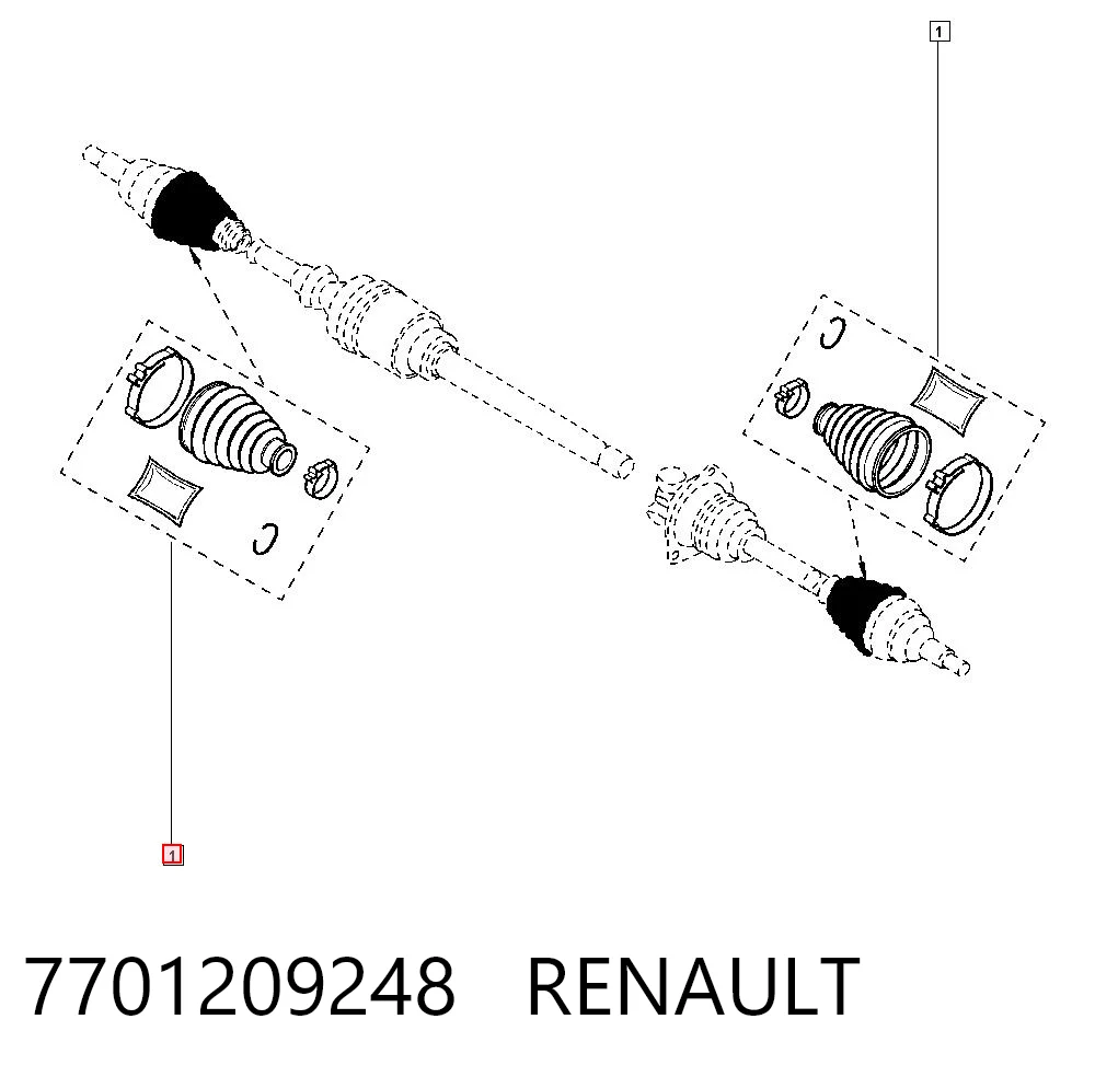 Osłona przegubu homokinetycznego półosi przedniej zewnętrzna 93160605 General Motors
