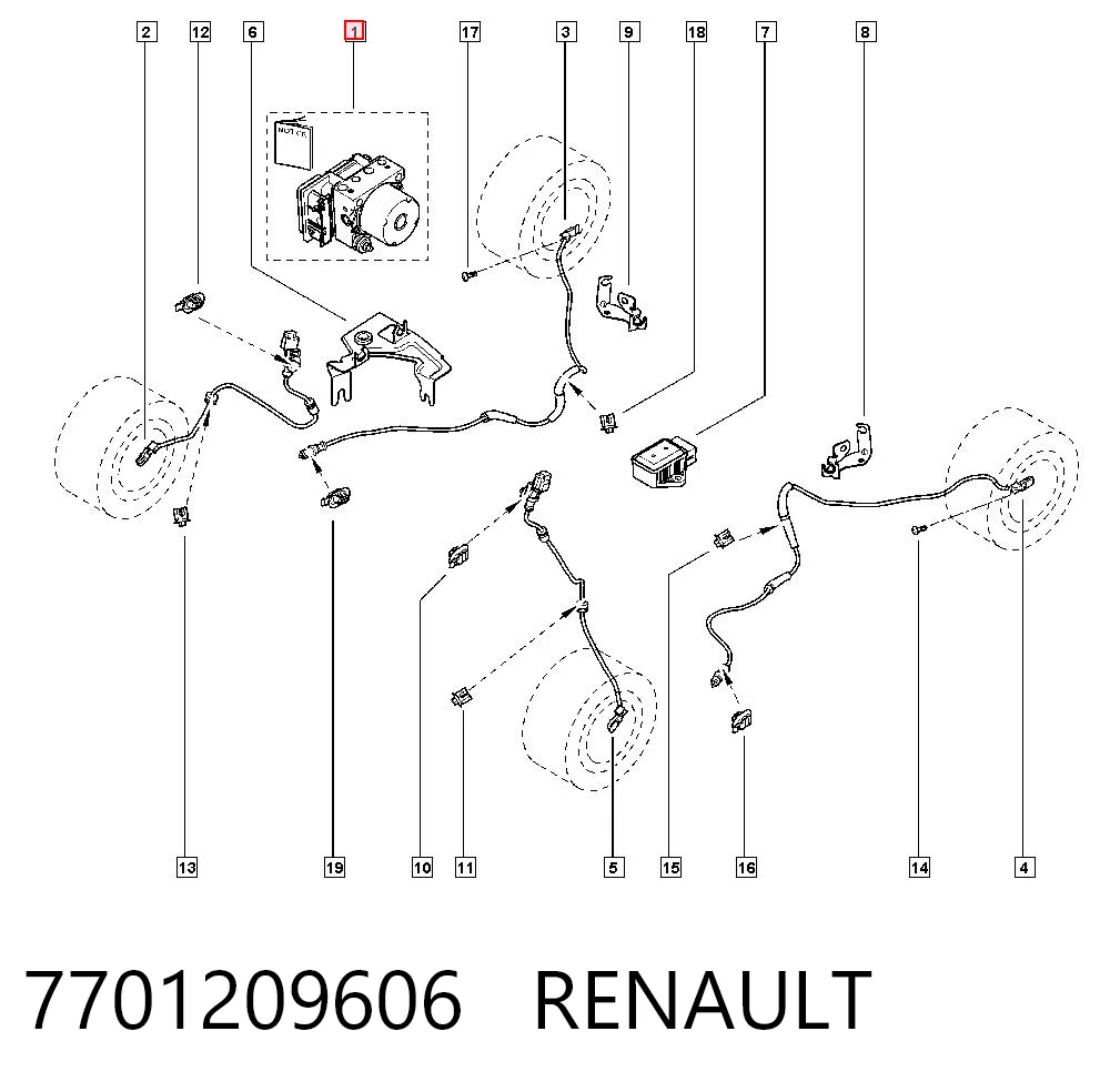 Sterownik ABS  hydrauliczny Renault Clio III hatchback (BR01, CR01) (2005 - 2014) cena, od 59,67 USD
