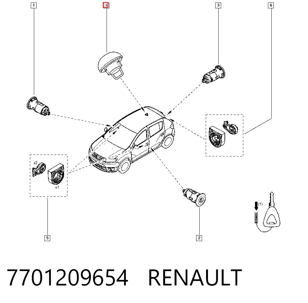 7701209654 Renault (RVI)