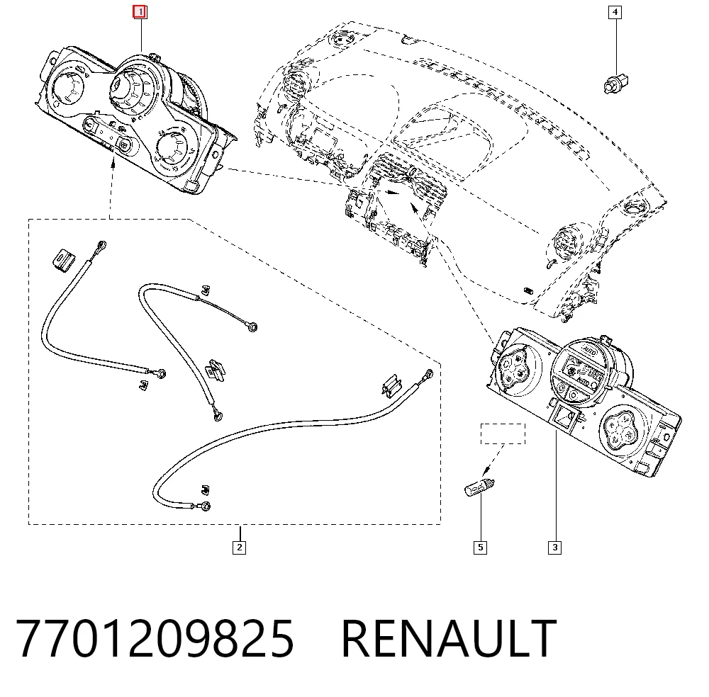 Sterownik trybów ogrzewania/klimatyzacji Renault Kangoo II minivan (KW0, KW1) (2008 - 2021) cena, od 54,56 USD