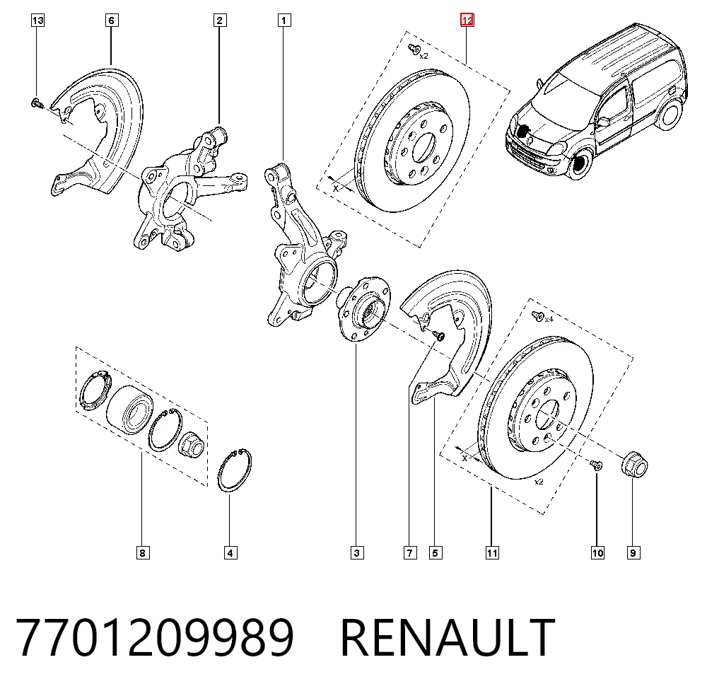 7701209989 Renault (RVI)