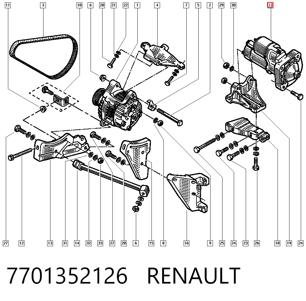 Rozrusznik do Renault Safrane I B54