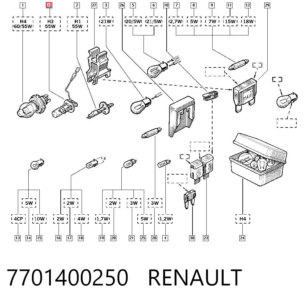 7701400250 Renault (RVI)