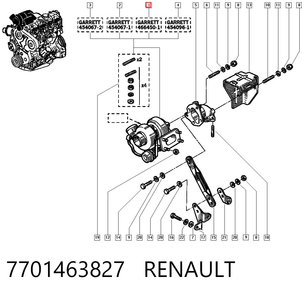 Turbina do Renault 21  L48
