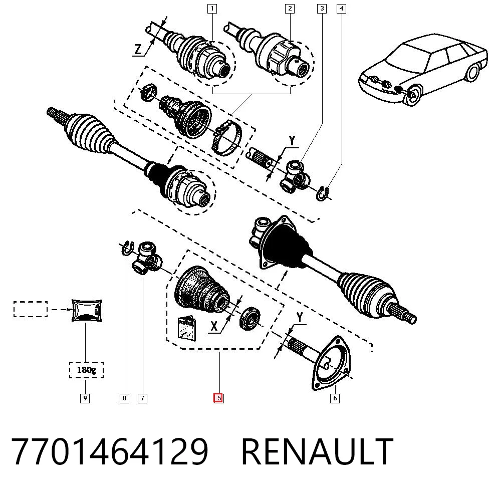 7701464129 Renault (RVI)