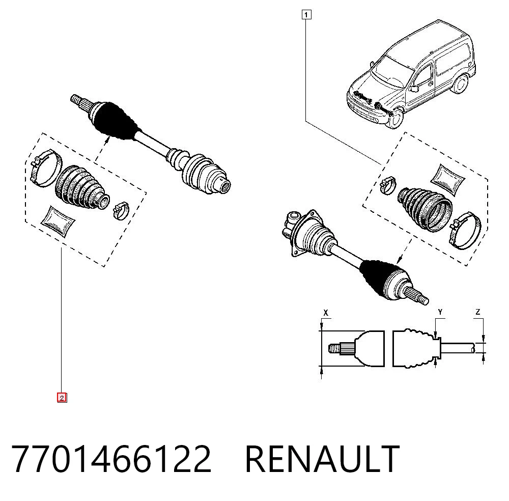 7701466122 Renault (RVI)