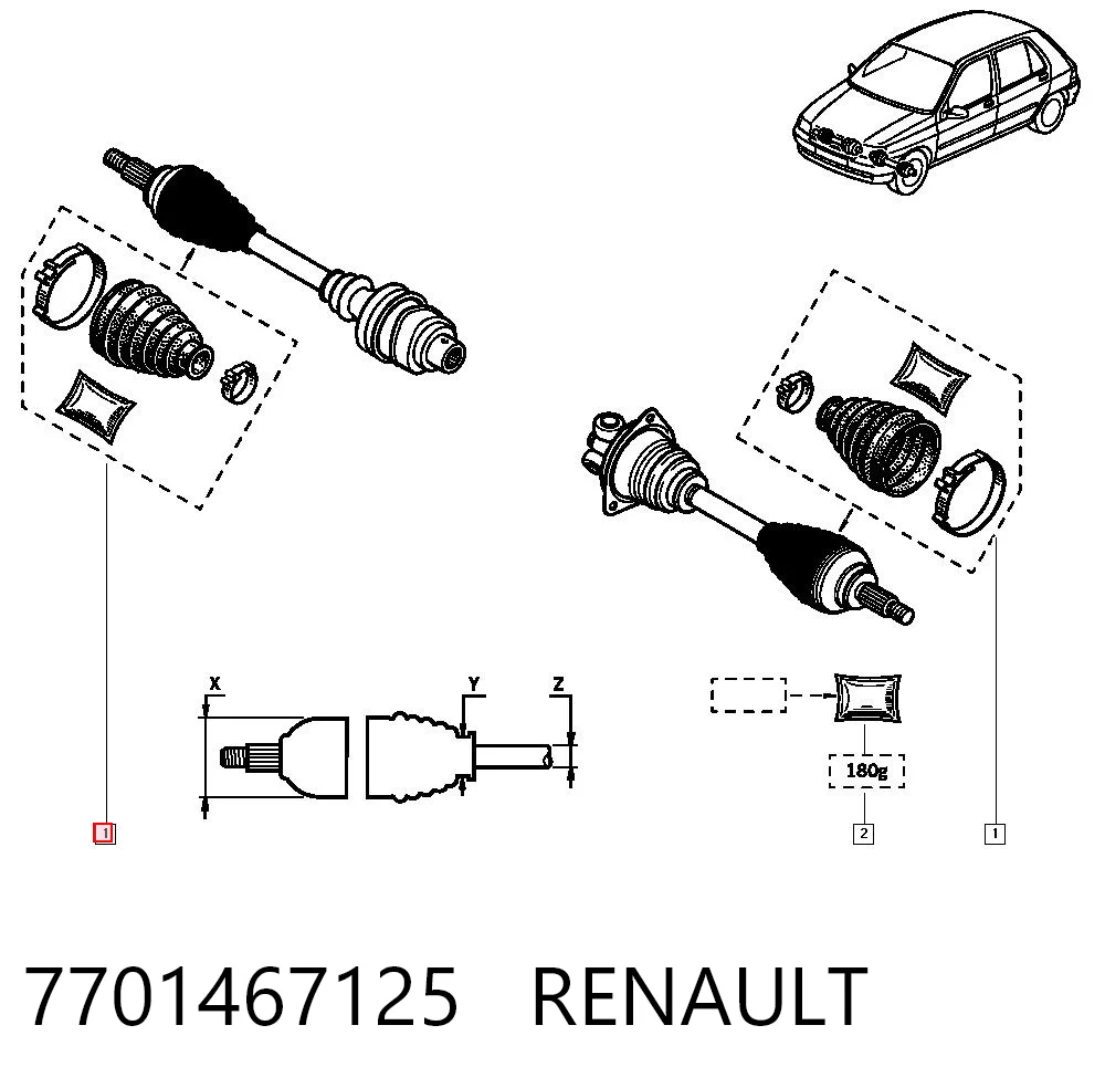 7701467125 Renault (RVI)