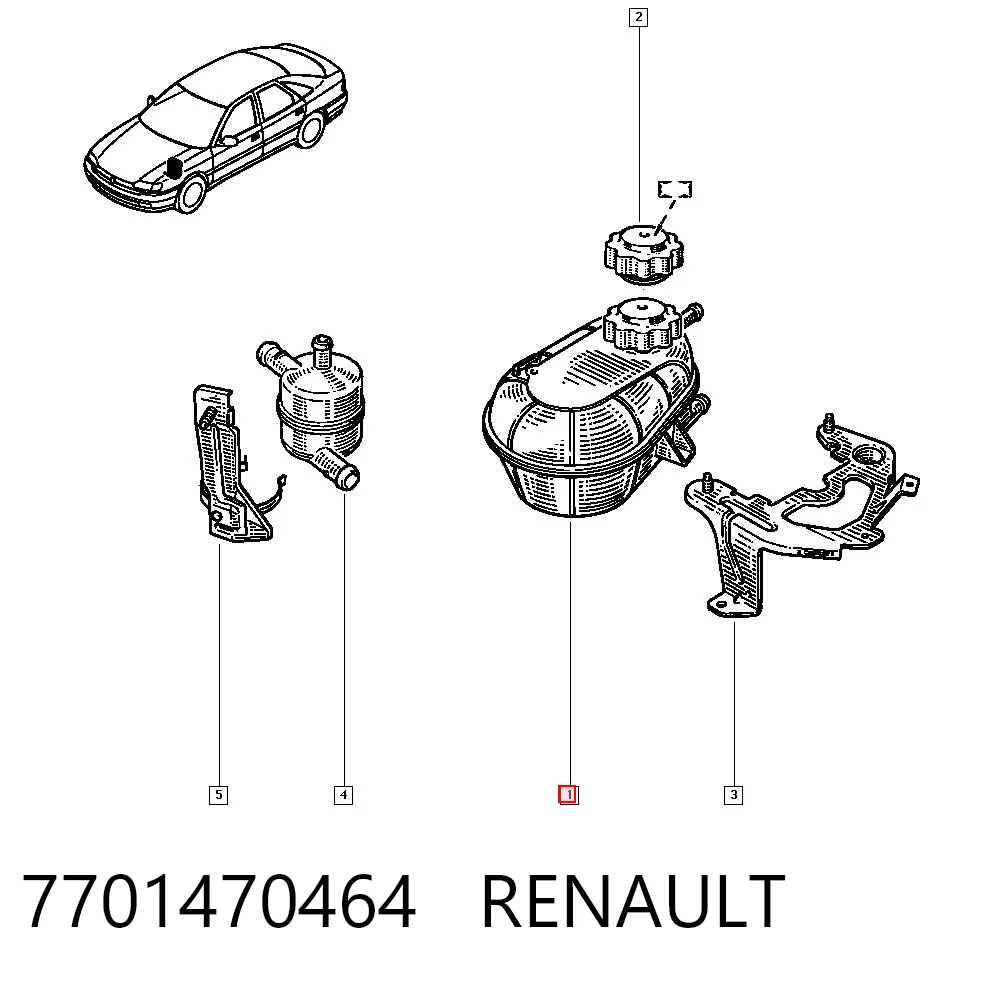 Zbiorniczek wyrównawczy układu chłodzenia 2171000Q0A Nissan/Infiniti