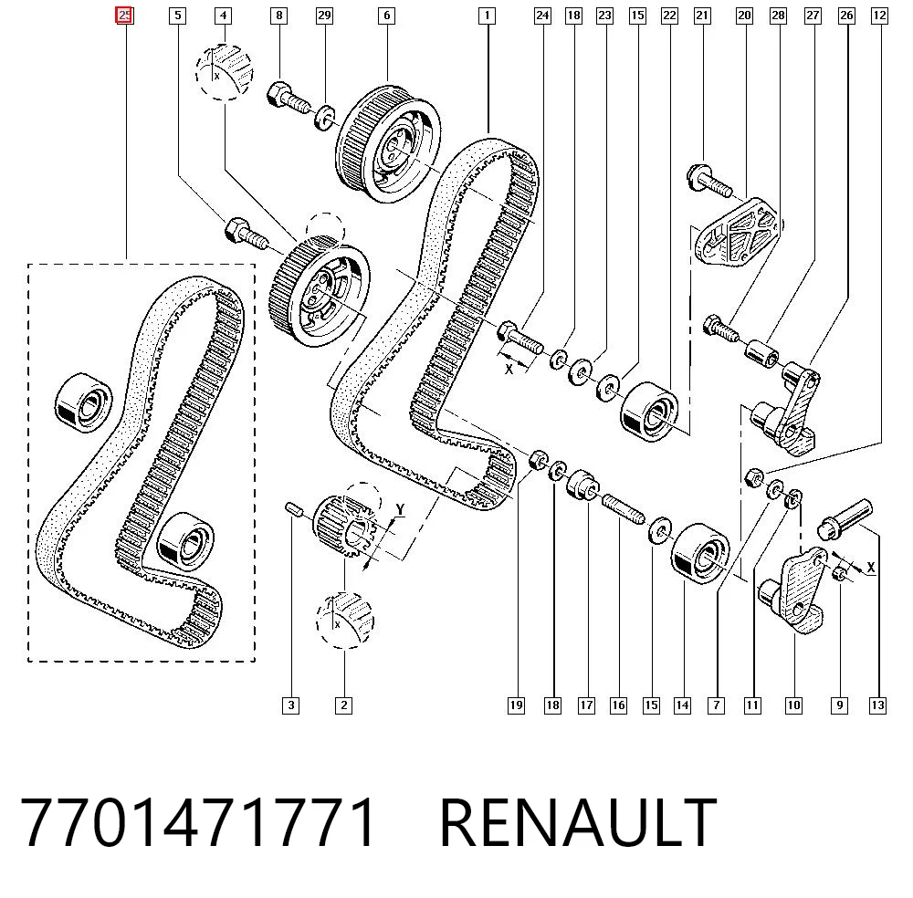 Pasek rozrządu, zestaw Fiat Ducato I awangarda (290) (1989 - 1994) cena, od 81,39 USD