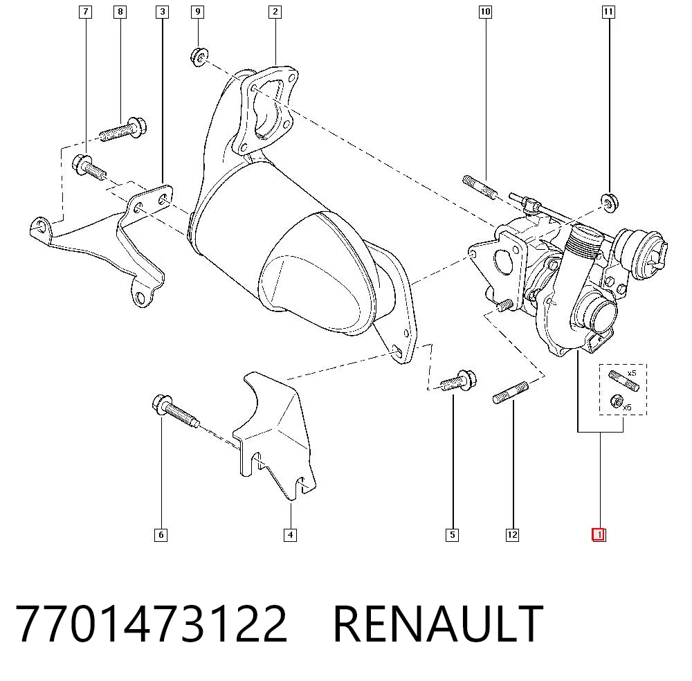 7701473122 Renault (RVI)