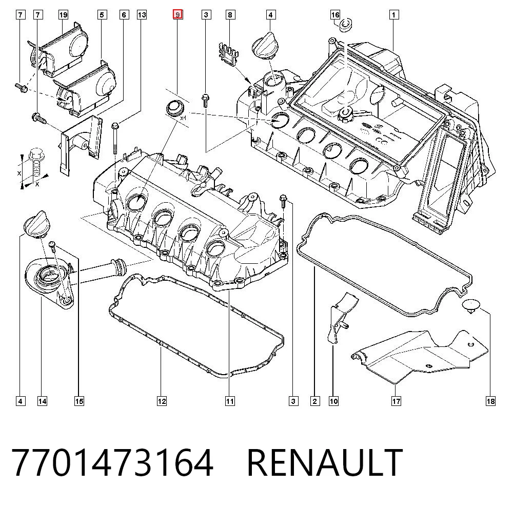 7701473164 Renault (RVI)