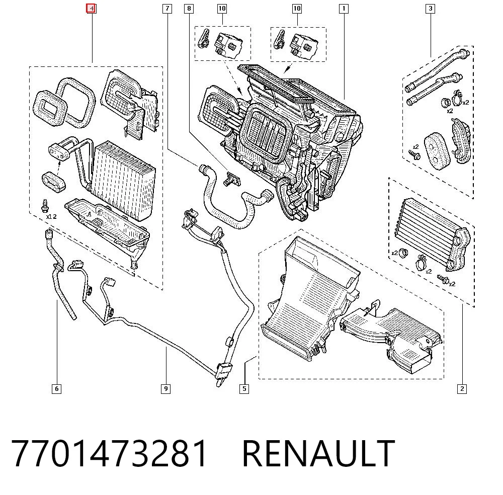Do koszyka Parownik klimatyzacji Renault Trafic II JL