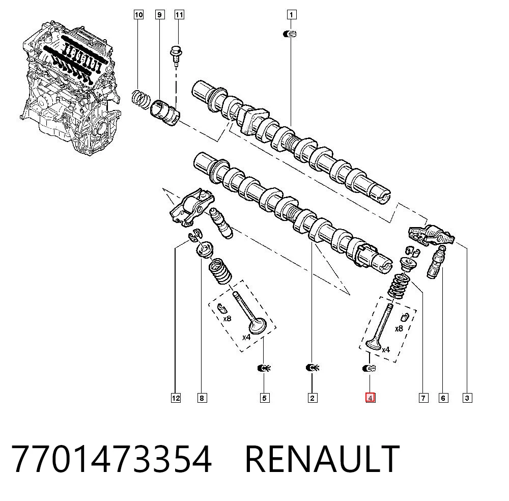 7701473354 Renault (RVI)