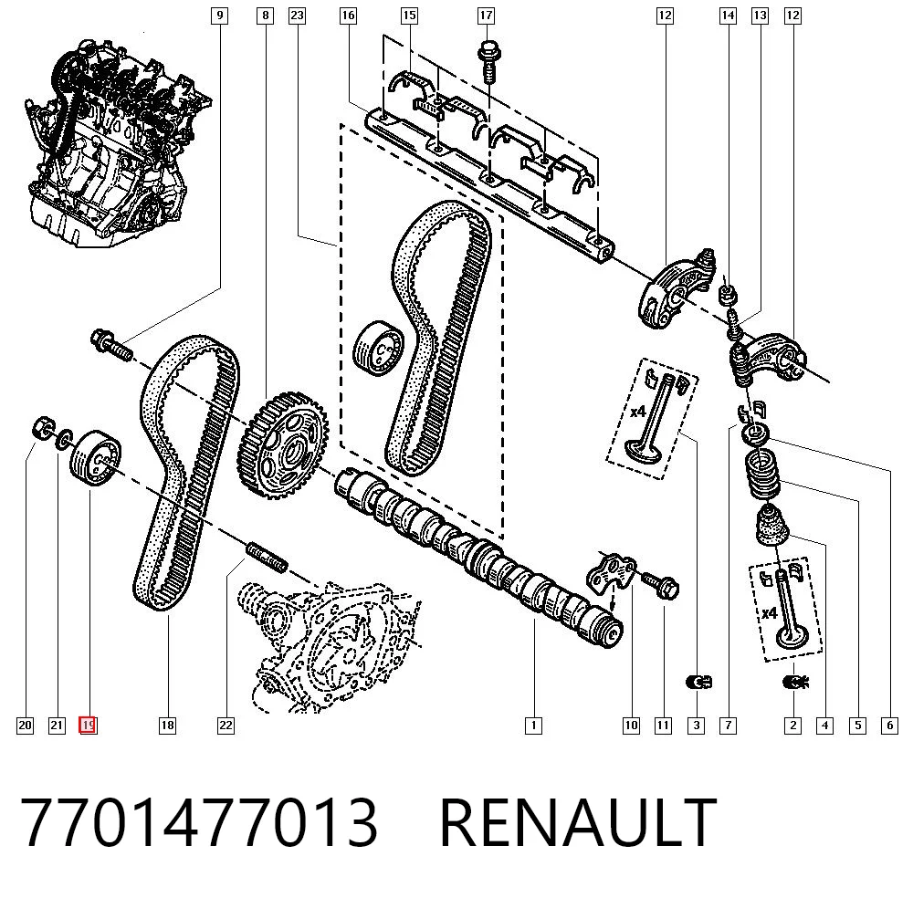 7701477013 Renault (RVI)