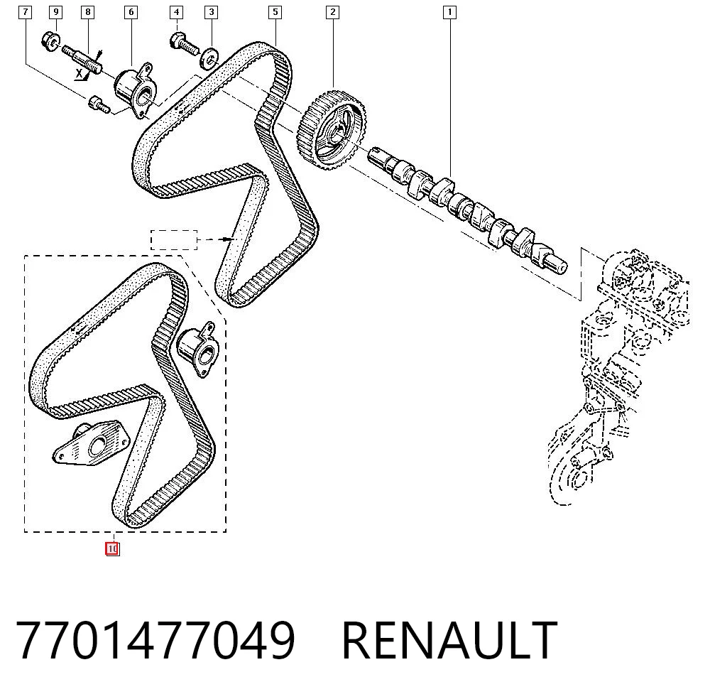 7701477049 Renault (RVI)