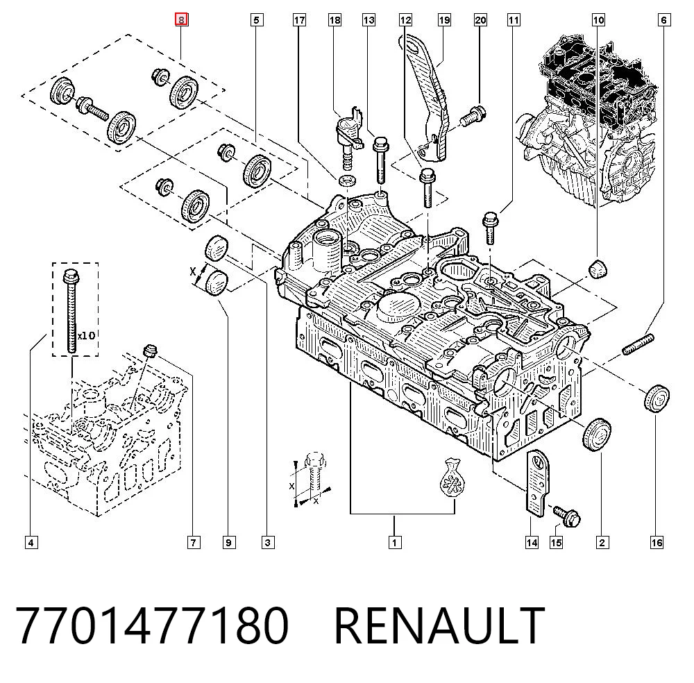 7701477180 Renault (RVI)