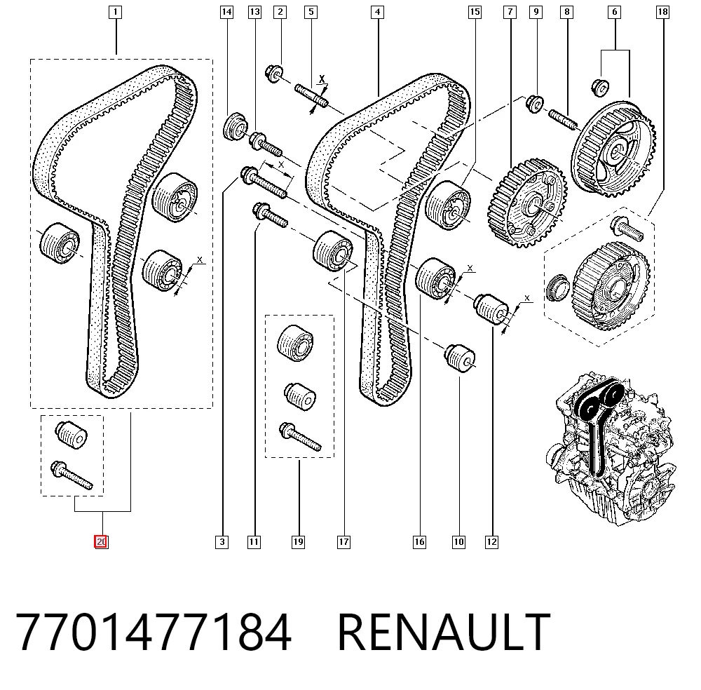 7701477184 Renault (RVI)