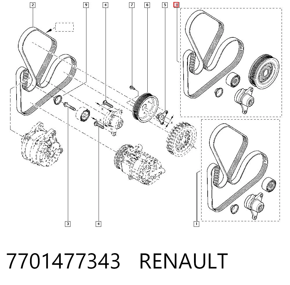 7701477343 Renault (RVI)