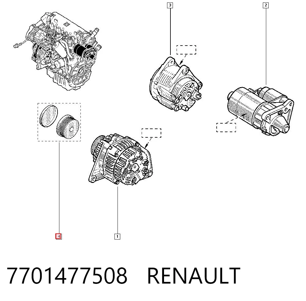 7701477508 Renault (RVI)