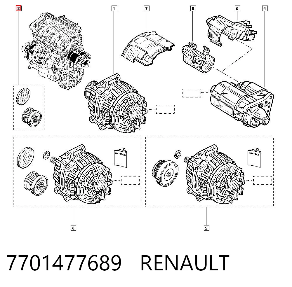 7701477689 Renault (RVI)
