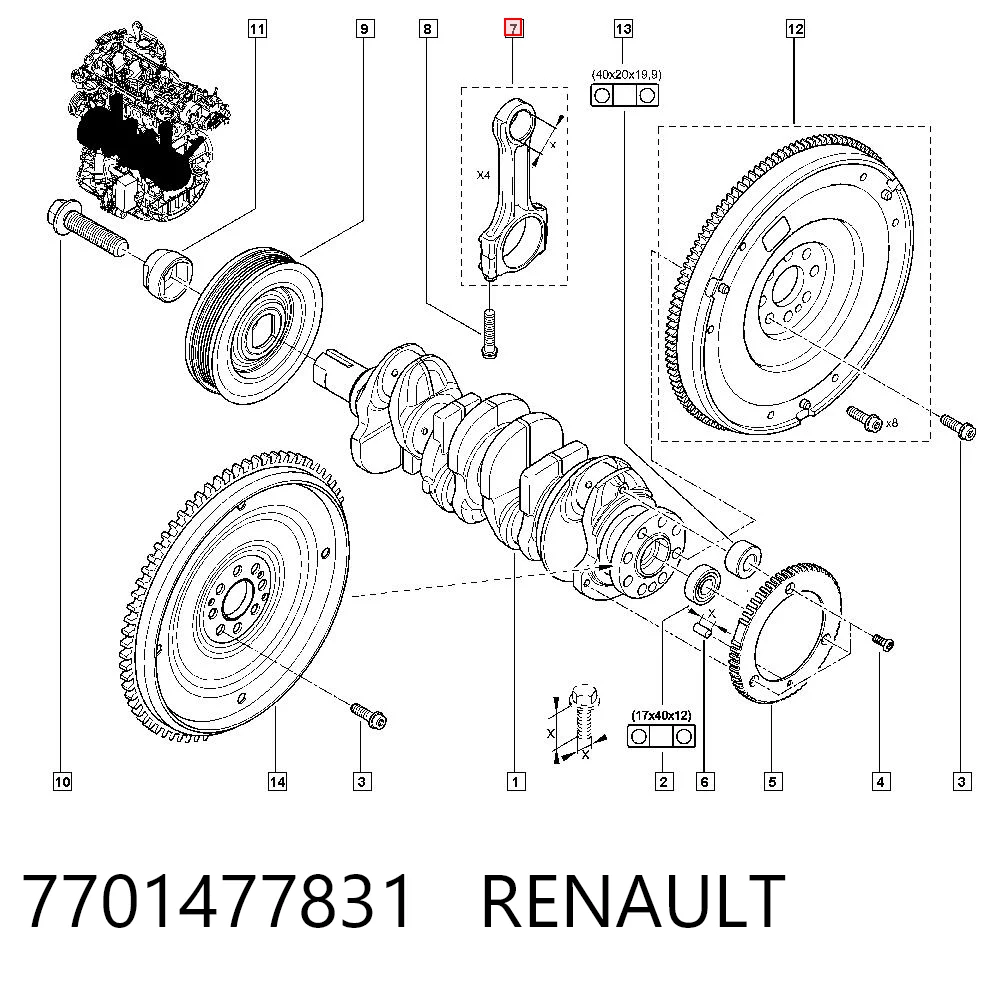 7701477831 Renault (RVI)
