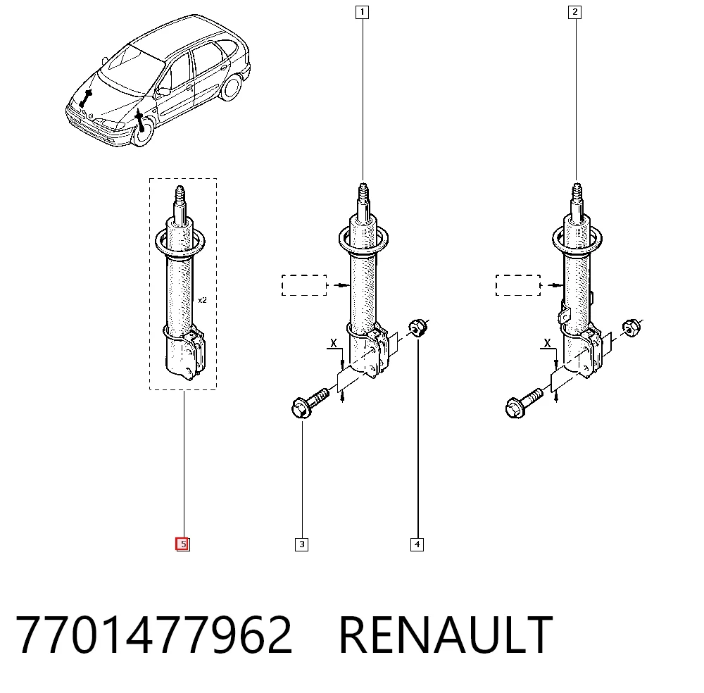 7701477962 Renault (RVI)
