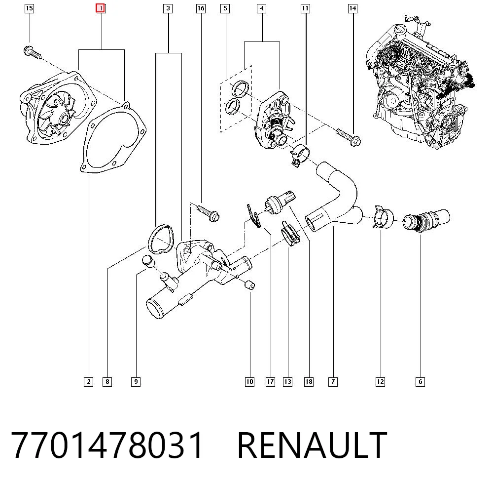 7701478031 Renault (RVI)