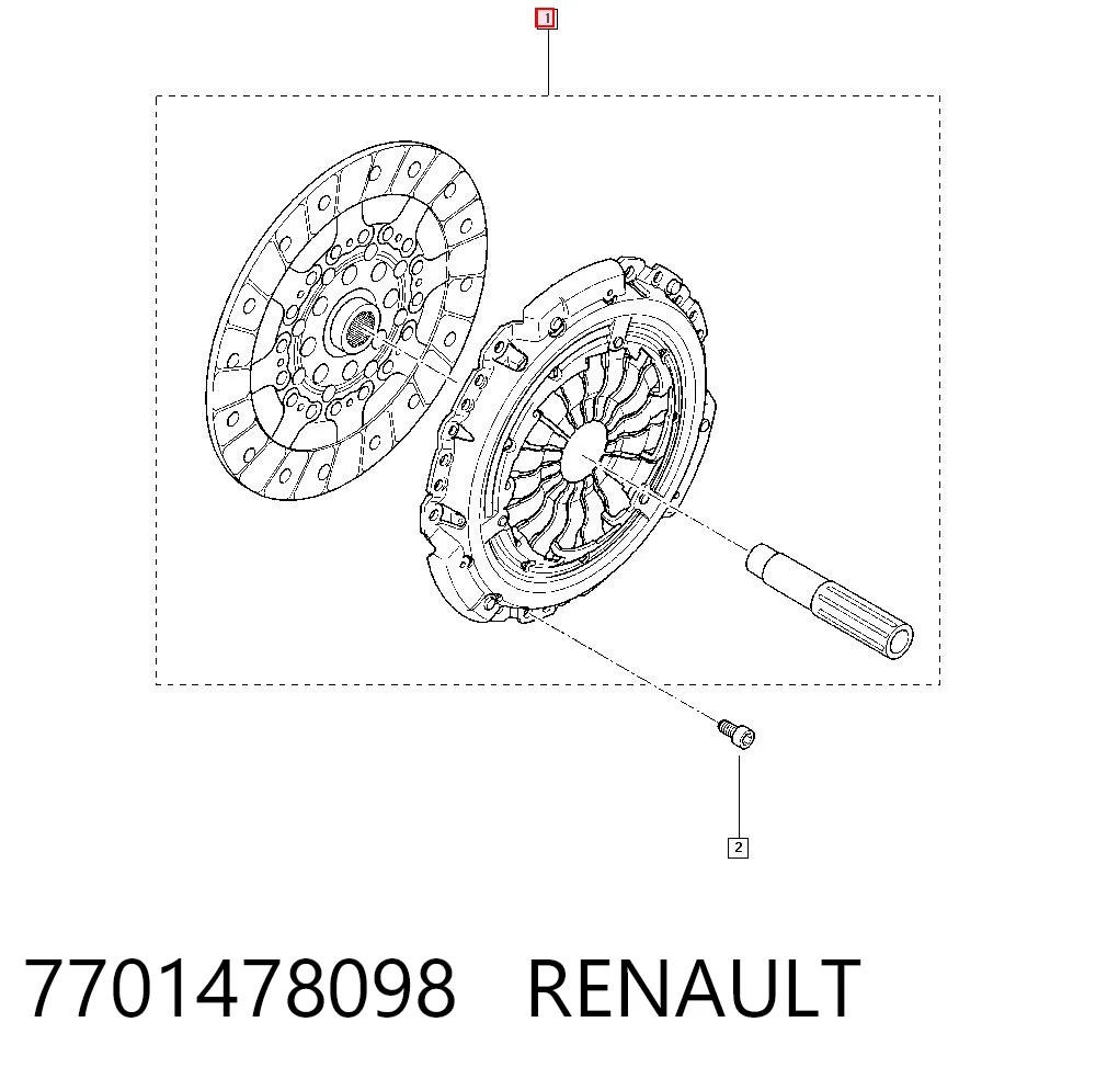 Zestaw sprzęgła (3 części) Renault Koleos 