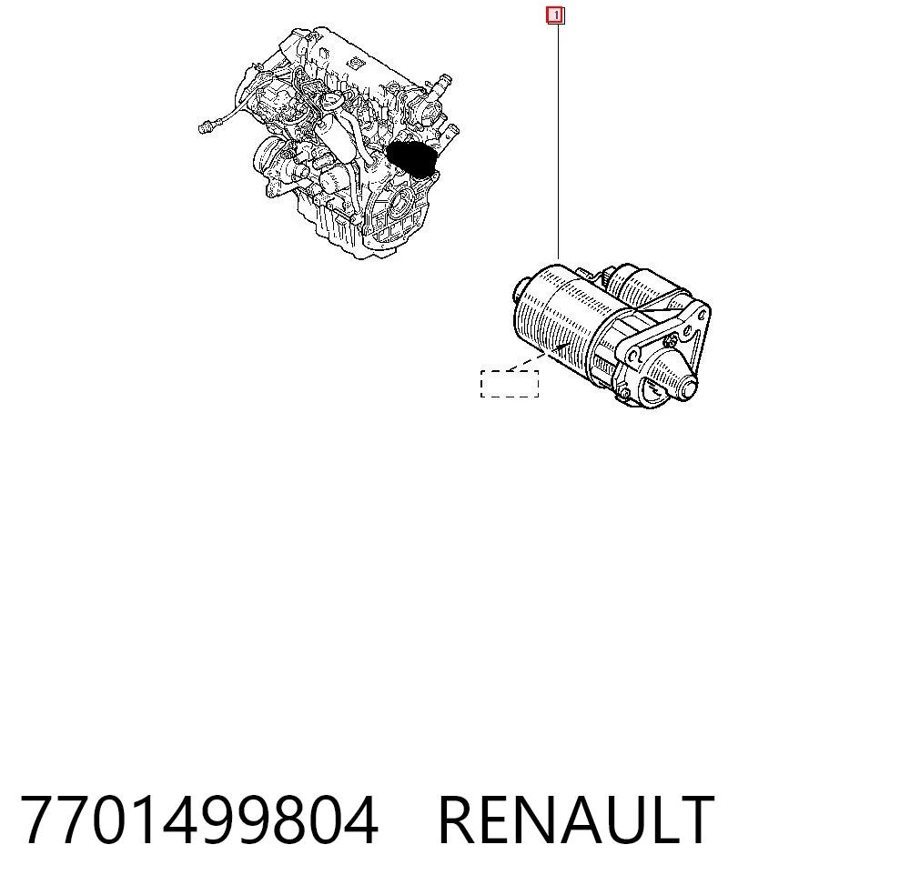 7701499804 Renault (RVI) Rozrusznik