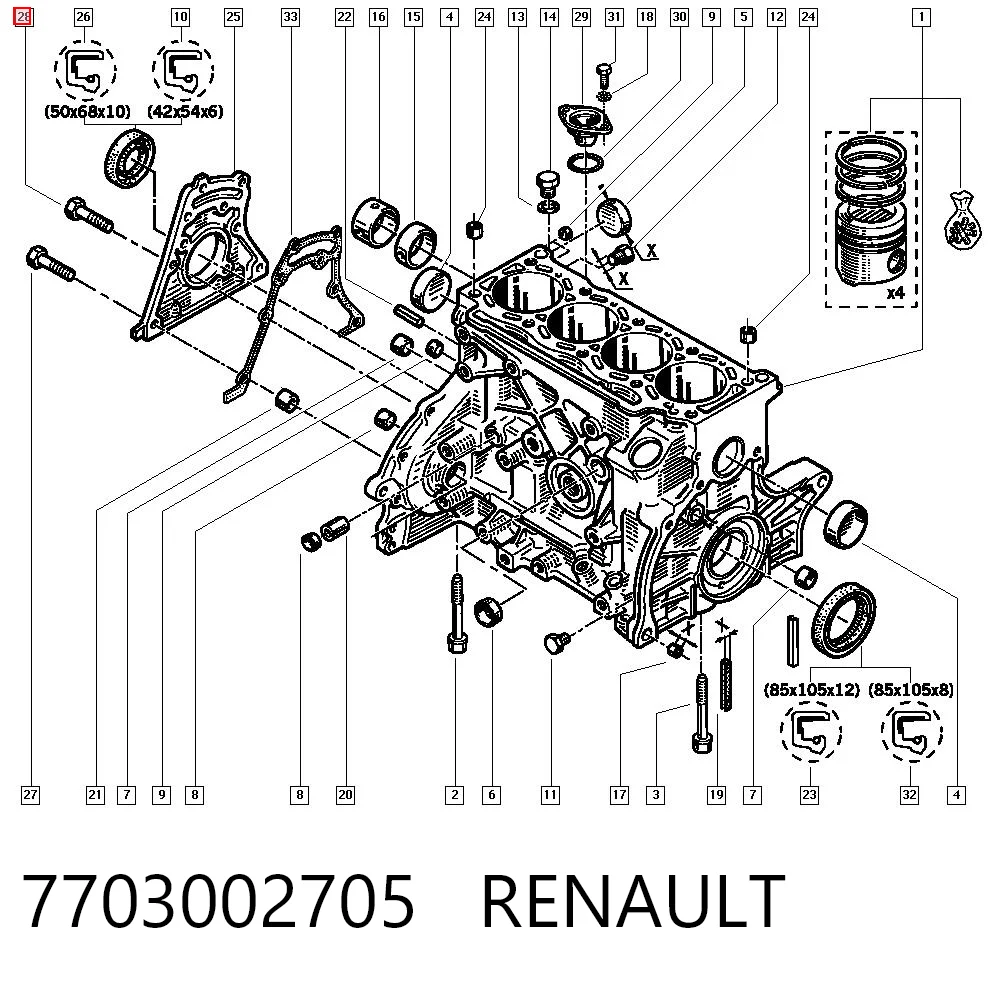 7703002705 Renault (RVI)