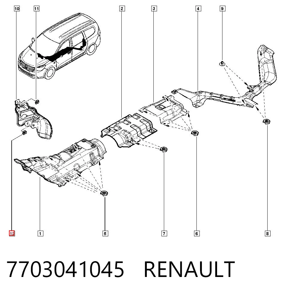 7703041045 Renault (RVI)