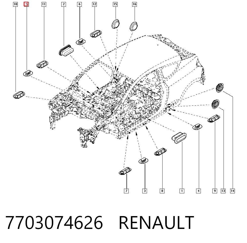 Kupić Wkładka dna nadwozia Renault Scenic III JZ0, JZ1 w dobrej cenie