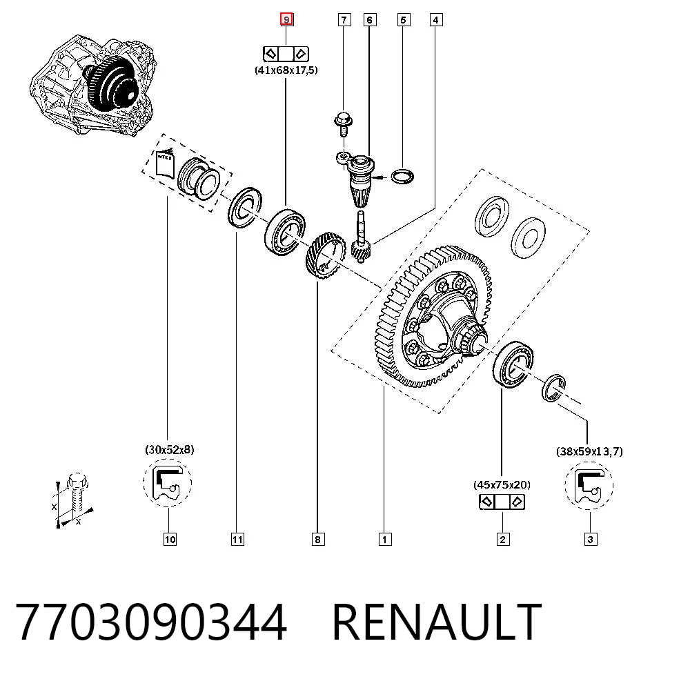 7703090344 Renault (RVI)