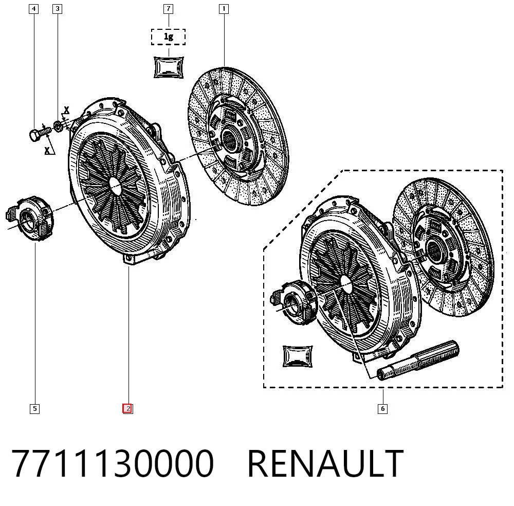  Docisk sprzęgła Renault Megane 