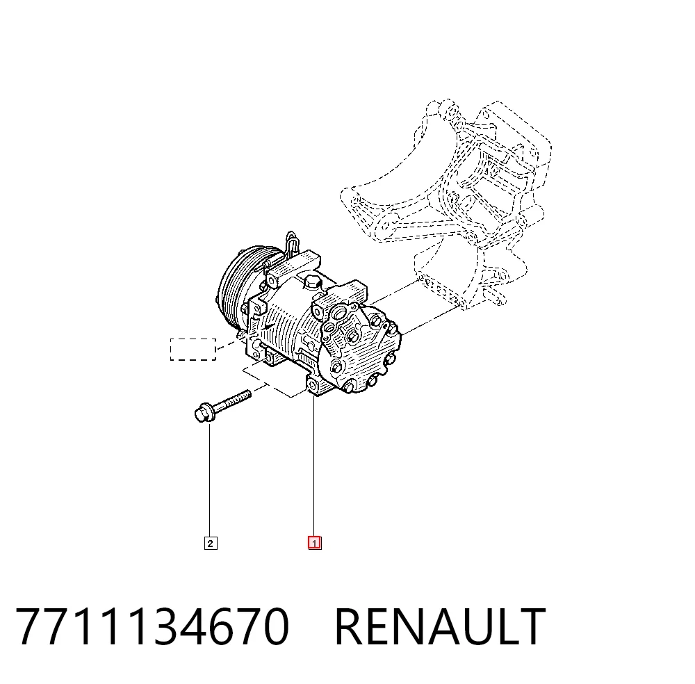 Sprężarka klimatyzacji do Renault Twingo I C06