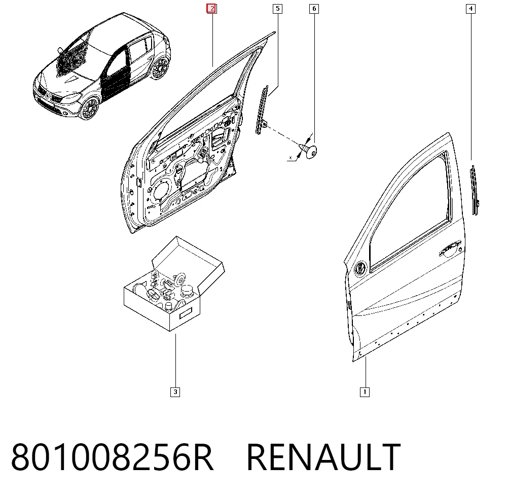 Drzwi przednie prawe Dacia Duster SUV (HS) (2010 - 2018) cena, od 345,56 USD