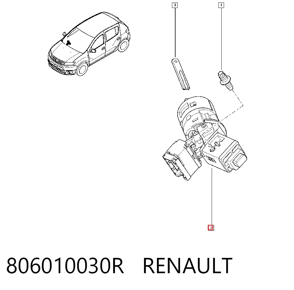 806010030R Renault (RVI) Stacyjka zapłonowa
