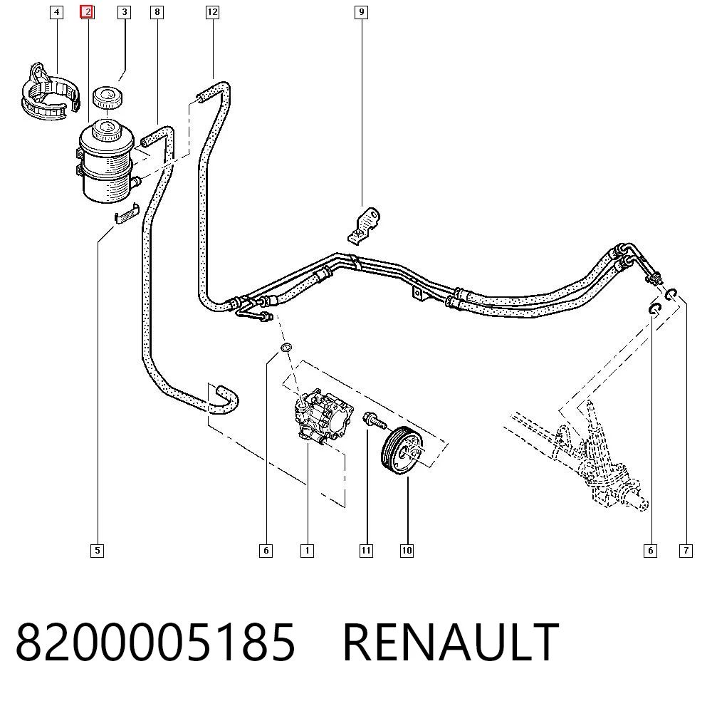  Zbiornik płynu wspomagania Renault Master 2
