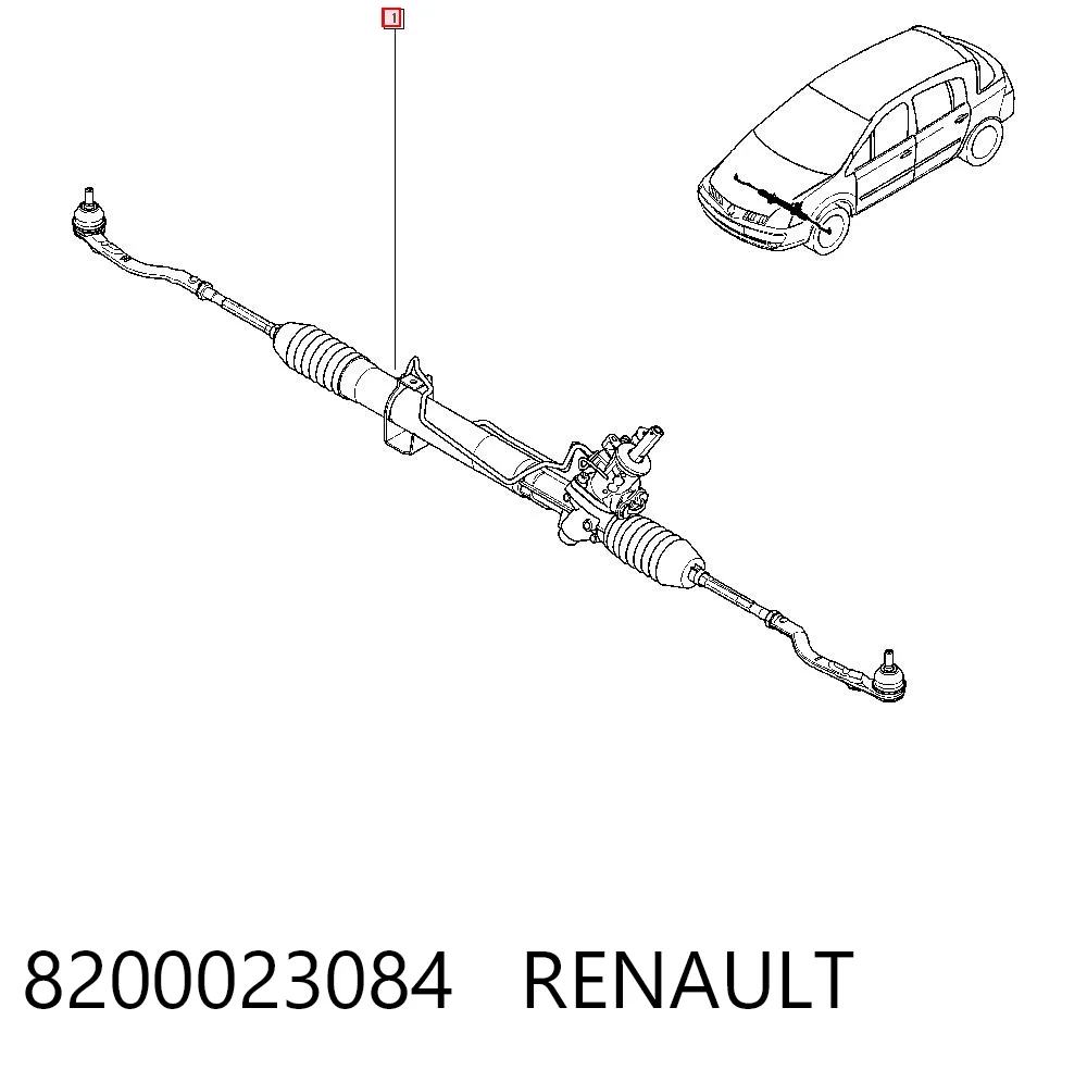 Listwa kierownicza (maglownica) do Renault Laguna II BG0, BG1