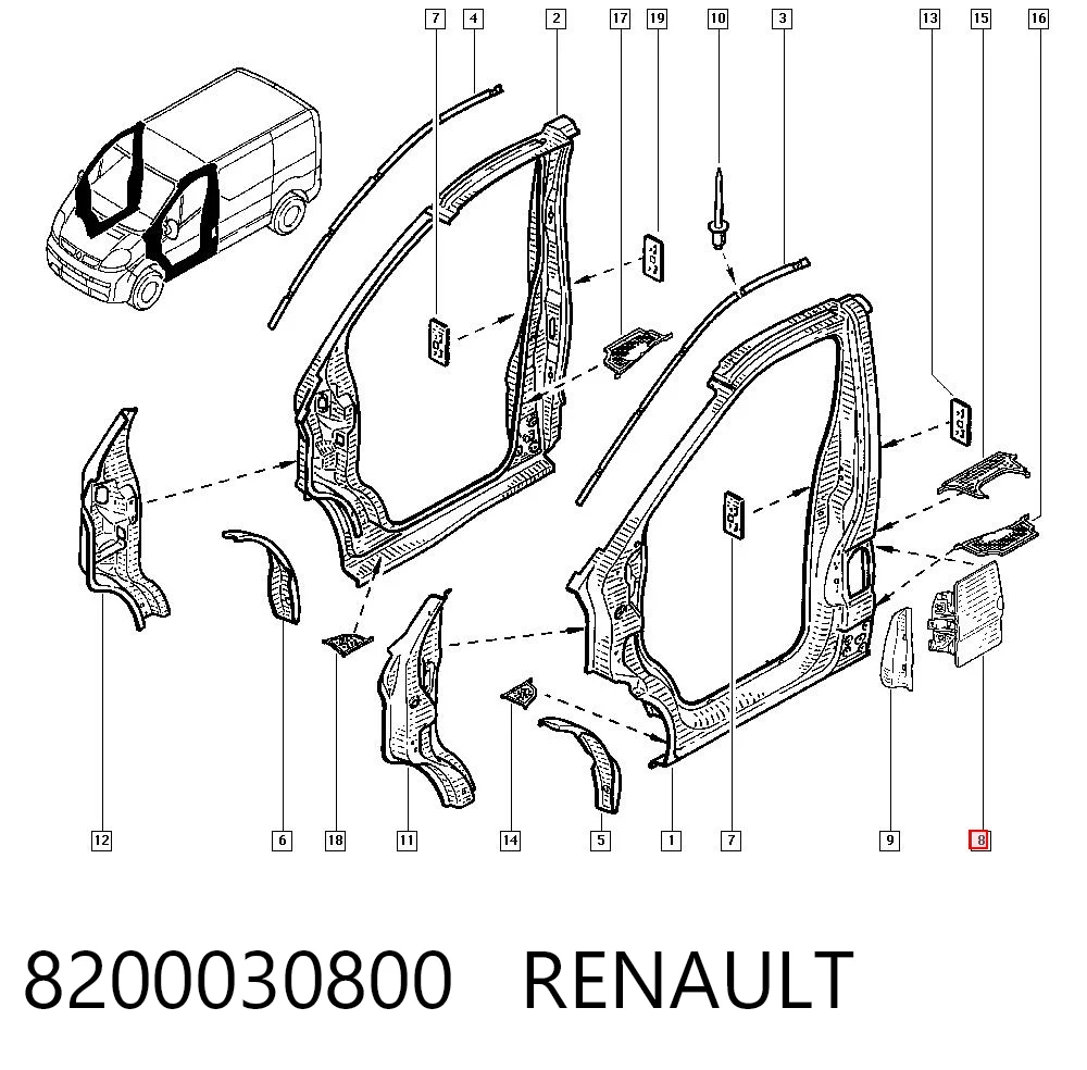 Klapka wlewu paliwa Opel Vivaro A awangarda (F7) (2001 - 2014) cena, od 59,69 USD