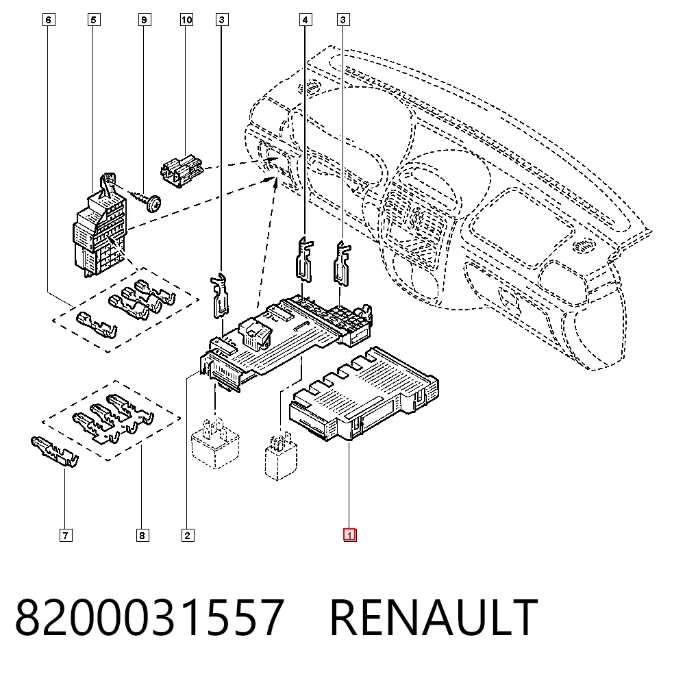 Sterownik silnika do Renault Clio II SB0