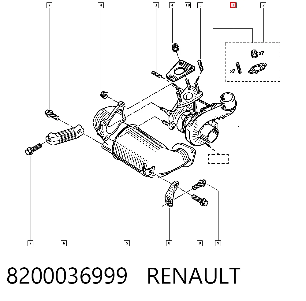 8200036999 Renault (RVI) Turbina