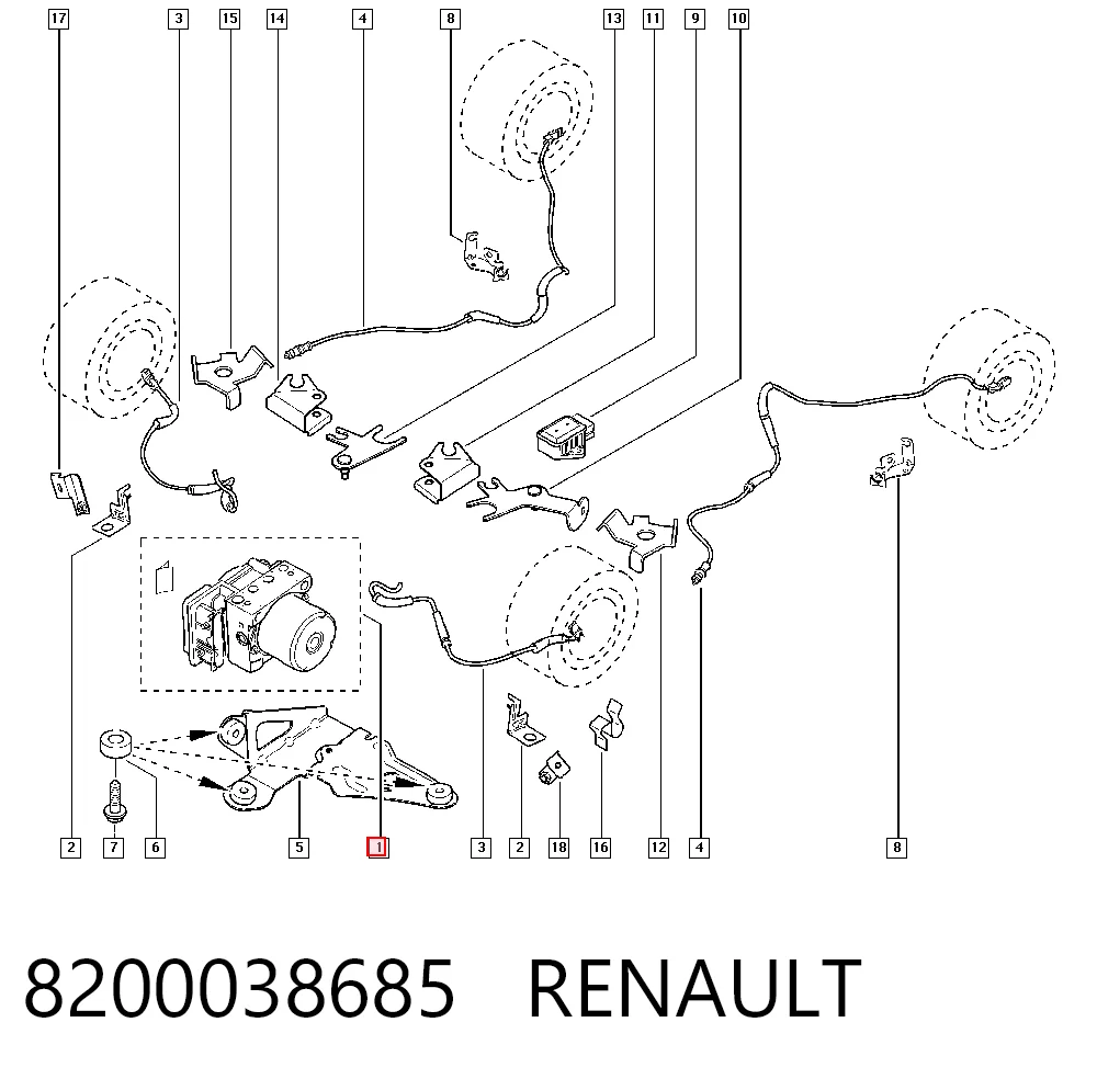  Sterownik ABS  hydrauliczny Renault Scenic 2