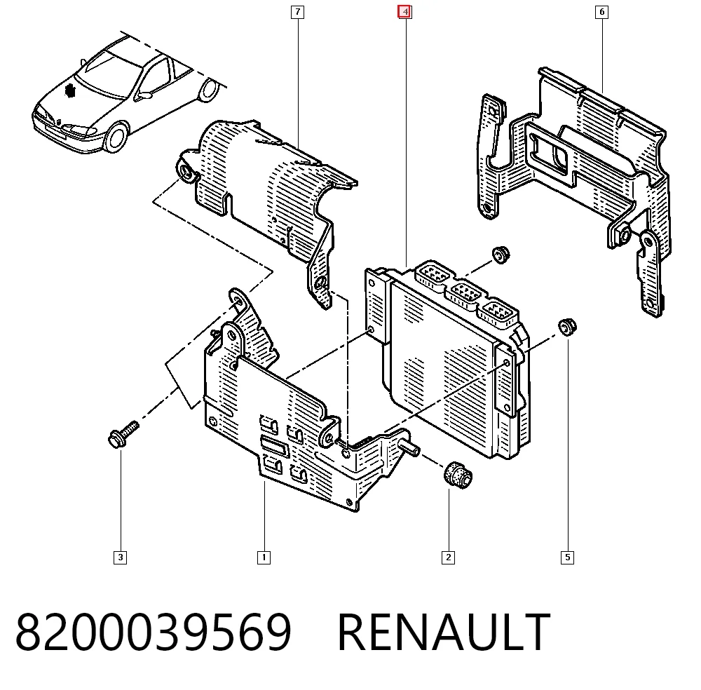 Sterownik silnika do Renault Scenic I JA0, JA1, FA0