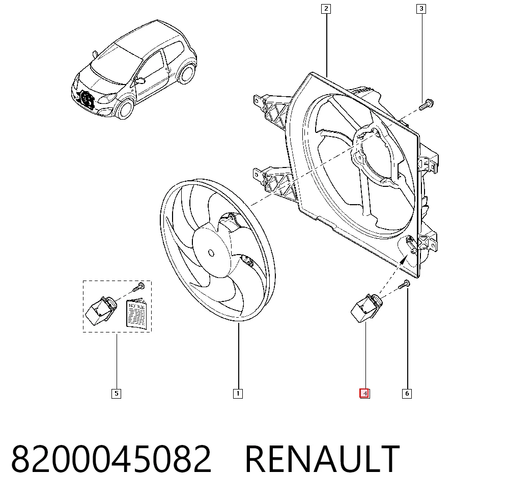 8200045082 Renault (RVI) Regulator obrotów wentylatora (sterownik)