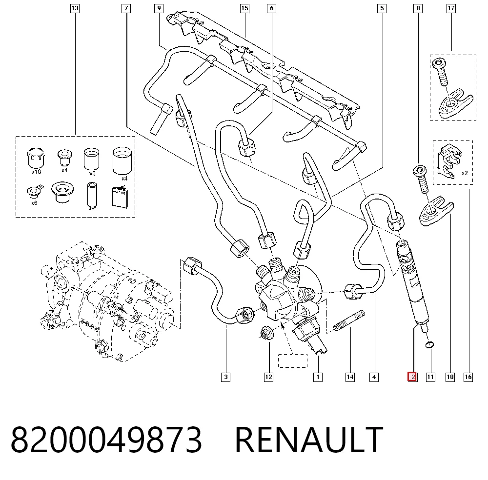 8200567290 VAG Wtryskiwacz paliwa