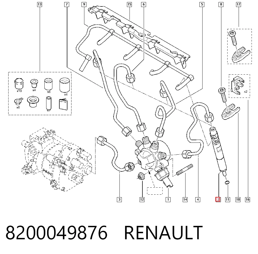Wtryskiwacz paliwa VAG 8200567290 cena, od 66,40 USD