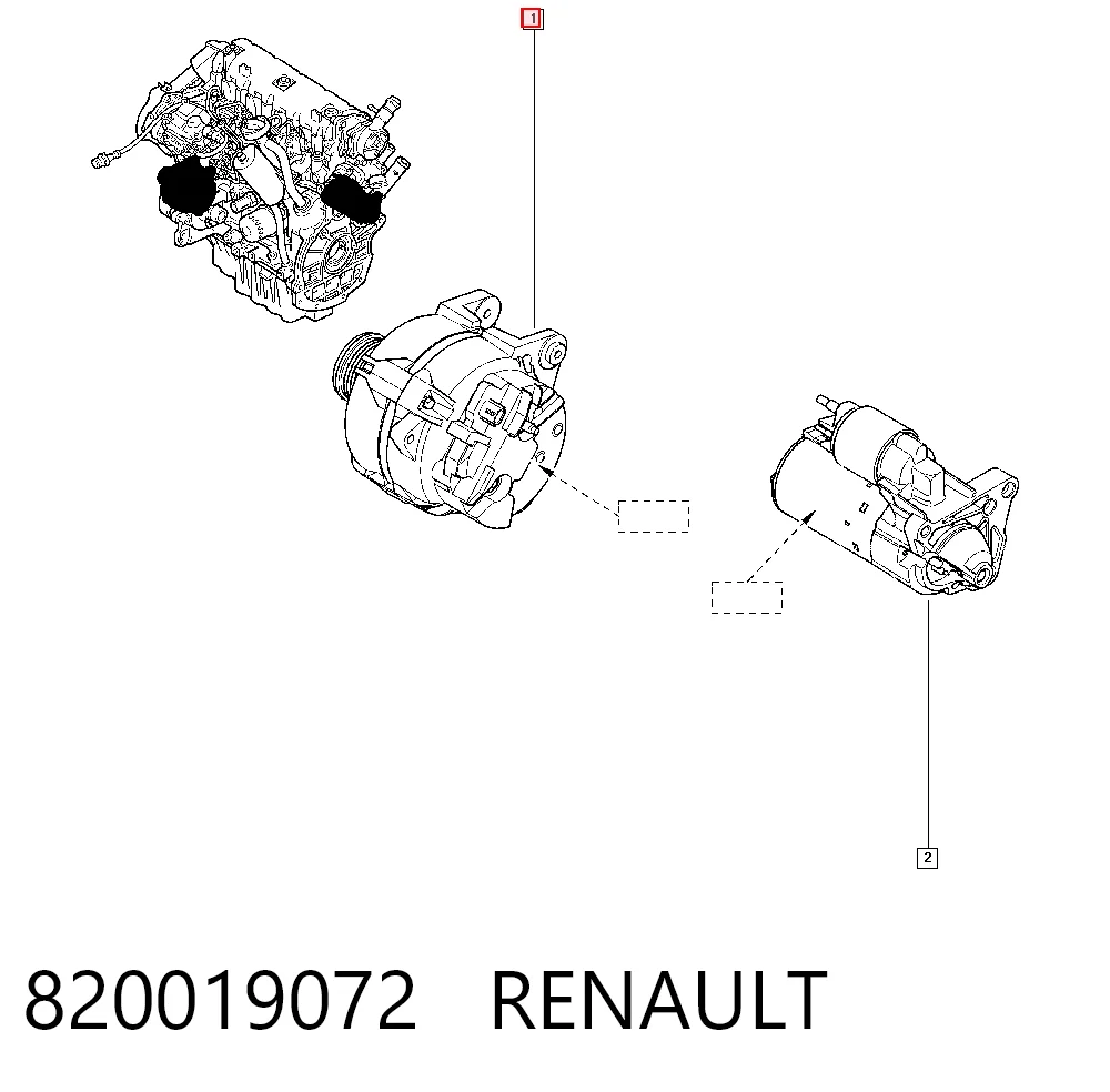 820019072 Renault (RVI) Alternator